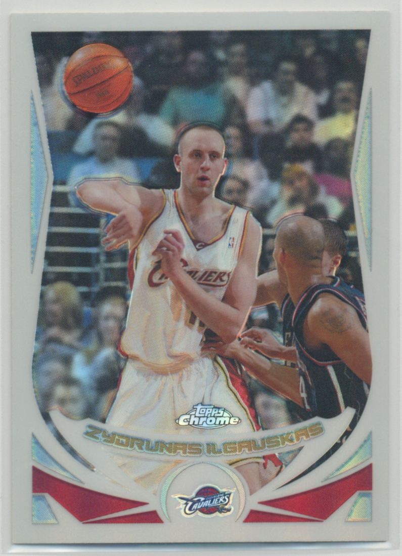 Zydrunas Ilgauskas 2004-05 Topps Chrome Refractor #39 Cleveland Cavaliers