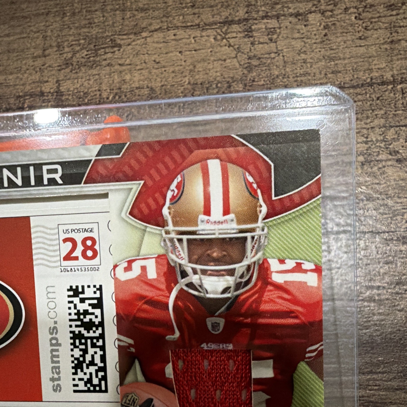 2009 Certified Souvenir Stamps Michael Crabtree Auto/Jersey/Stamp #14/20