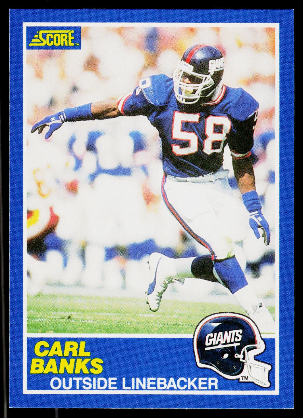 Carl Banks, 1989 Score, #47, New York Giants