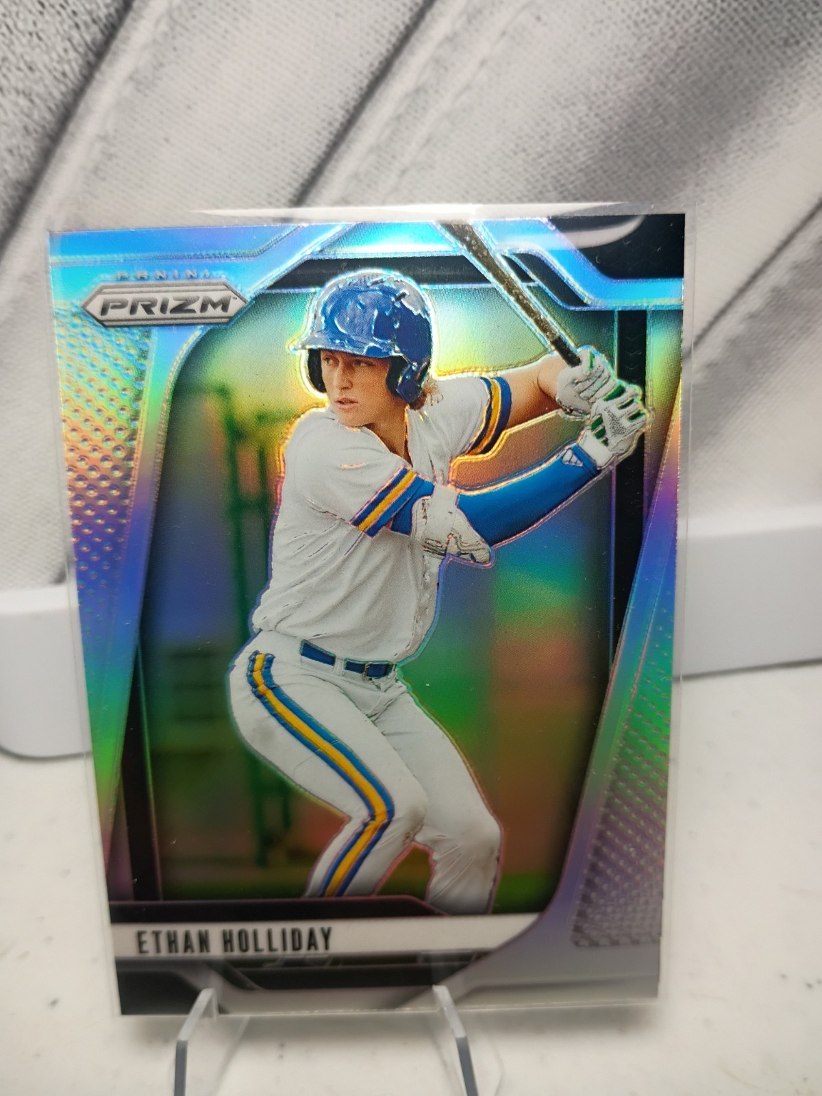 2025 Panini Prizm – Ethan Holliday, Ethan Holliday #82 Silver Prizm (RC)