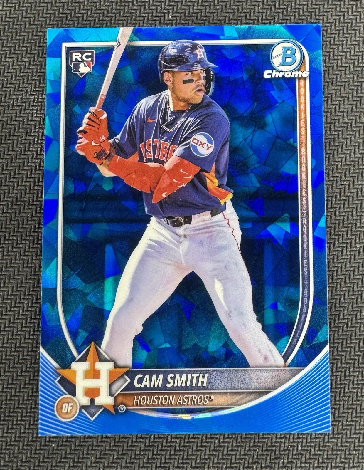 2025 Bowman Chrome Cam Smith RC Sapphire #77 Houston Astros