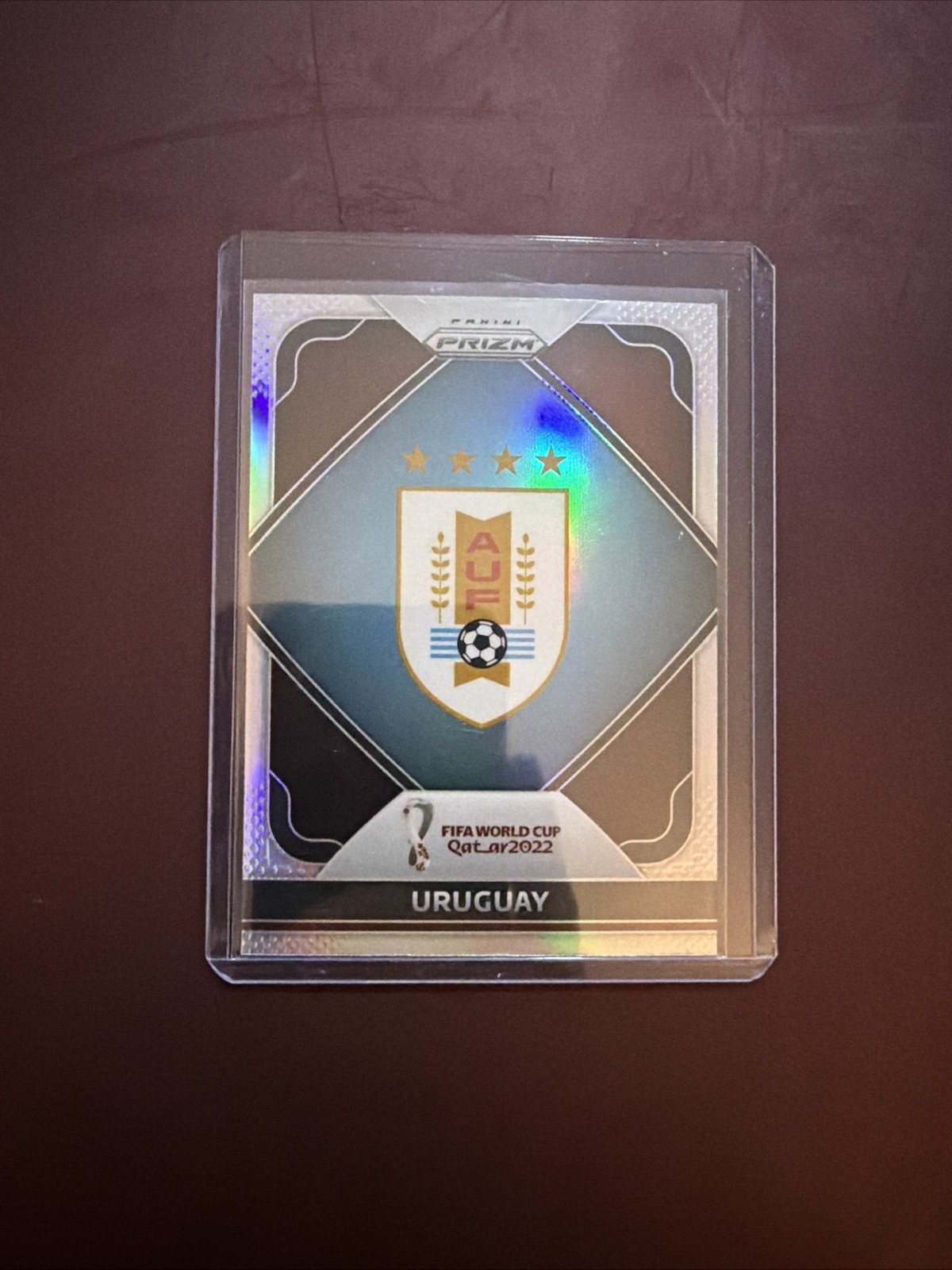 2024 Panini Prizm CONMEBOL Copa America – Team Badges Silver Prizm #9 Uruguay
