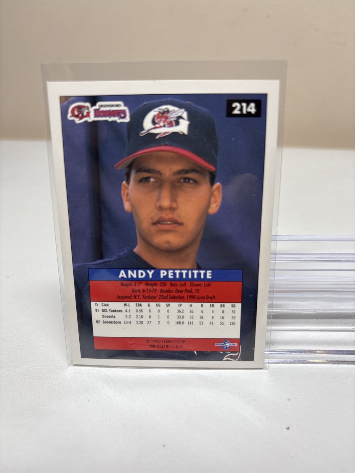 1992-93 FLEER EXCEL ANDY PETTITE GREENSBORO HORNETS MINOR LEAGUE Rookie CAW