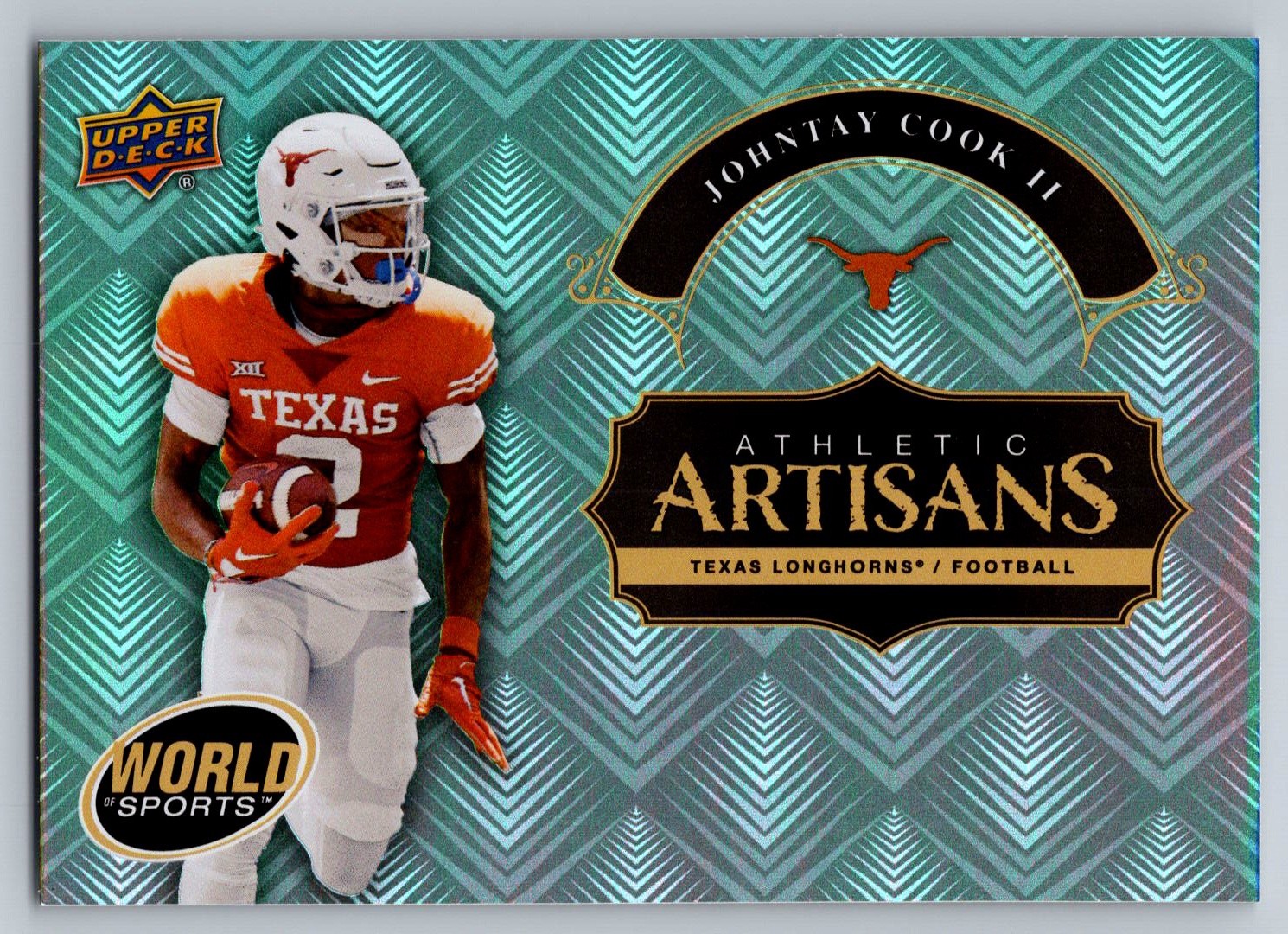 Johntay Cook II 2025 Upper Deck World of Sports Volume 1 #AA-JC Texas Longhorns