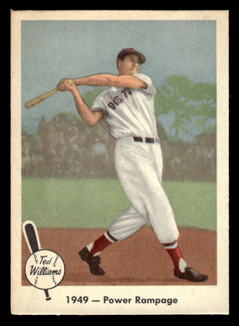 1959 Fleer Ted Williams Baseball Ted Williams Power Rampage #38 EX/MT Red Sox
