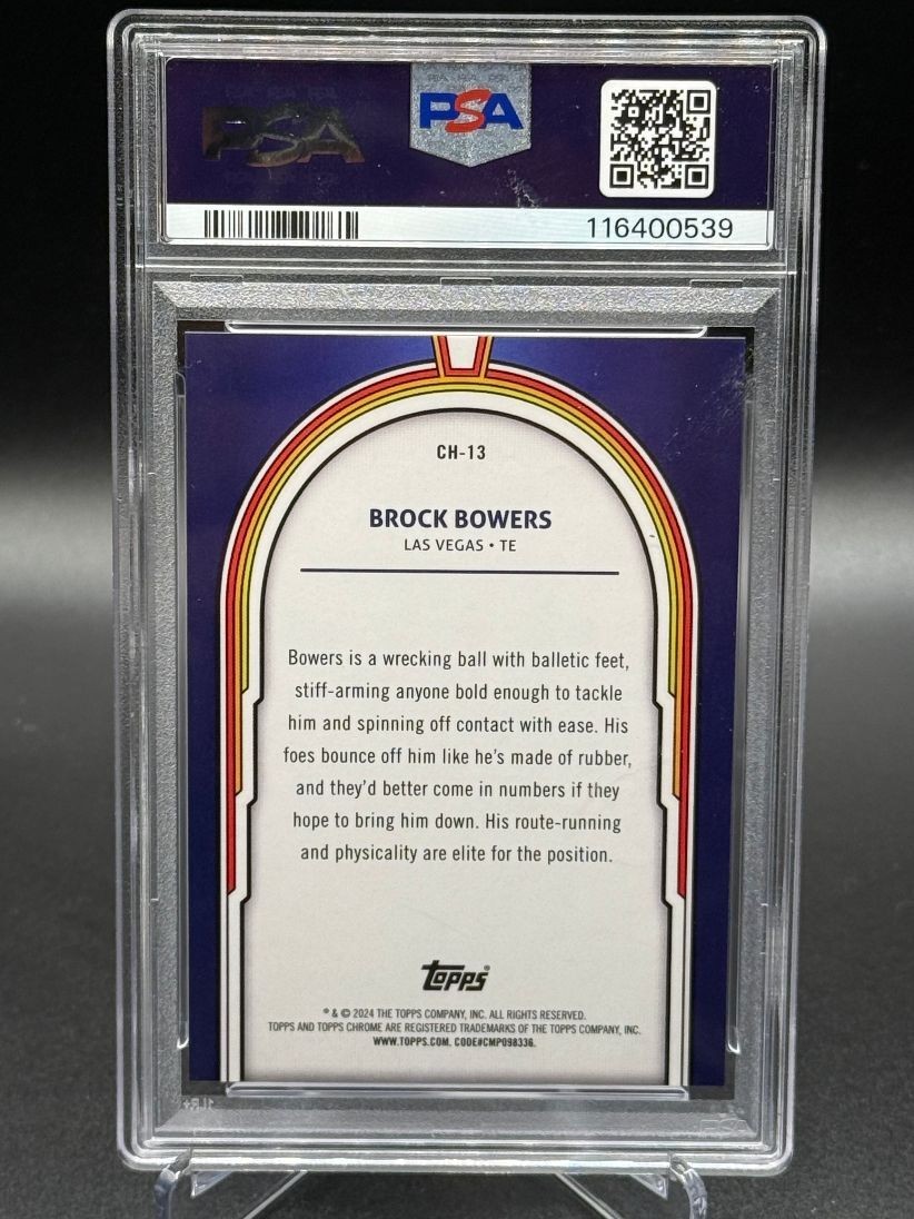 2024 Topps Cosmic Chrome – Cosmic Heroes Brock Bowers #CH-13 (RC)