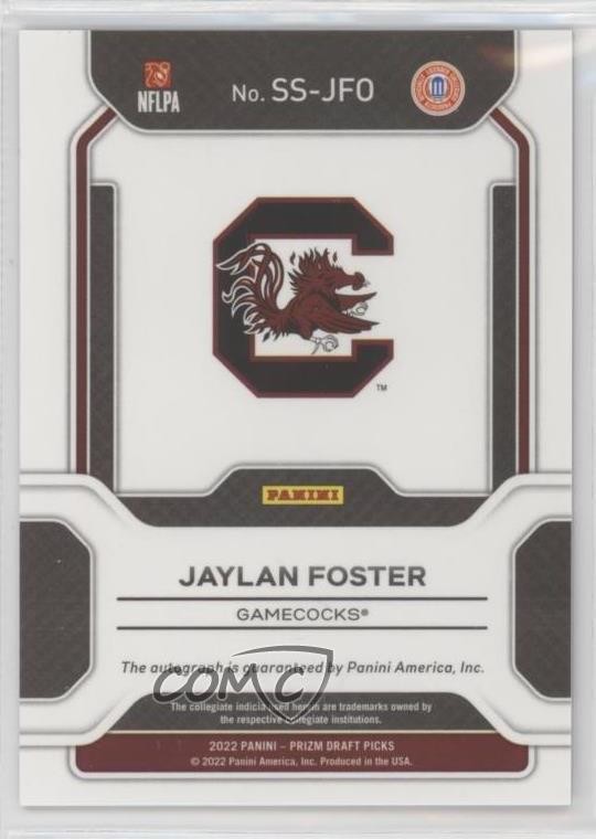 2023 Panini Chronicles Draft Picks Jaylan Foster #SS-JFO Auto 0nr3