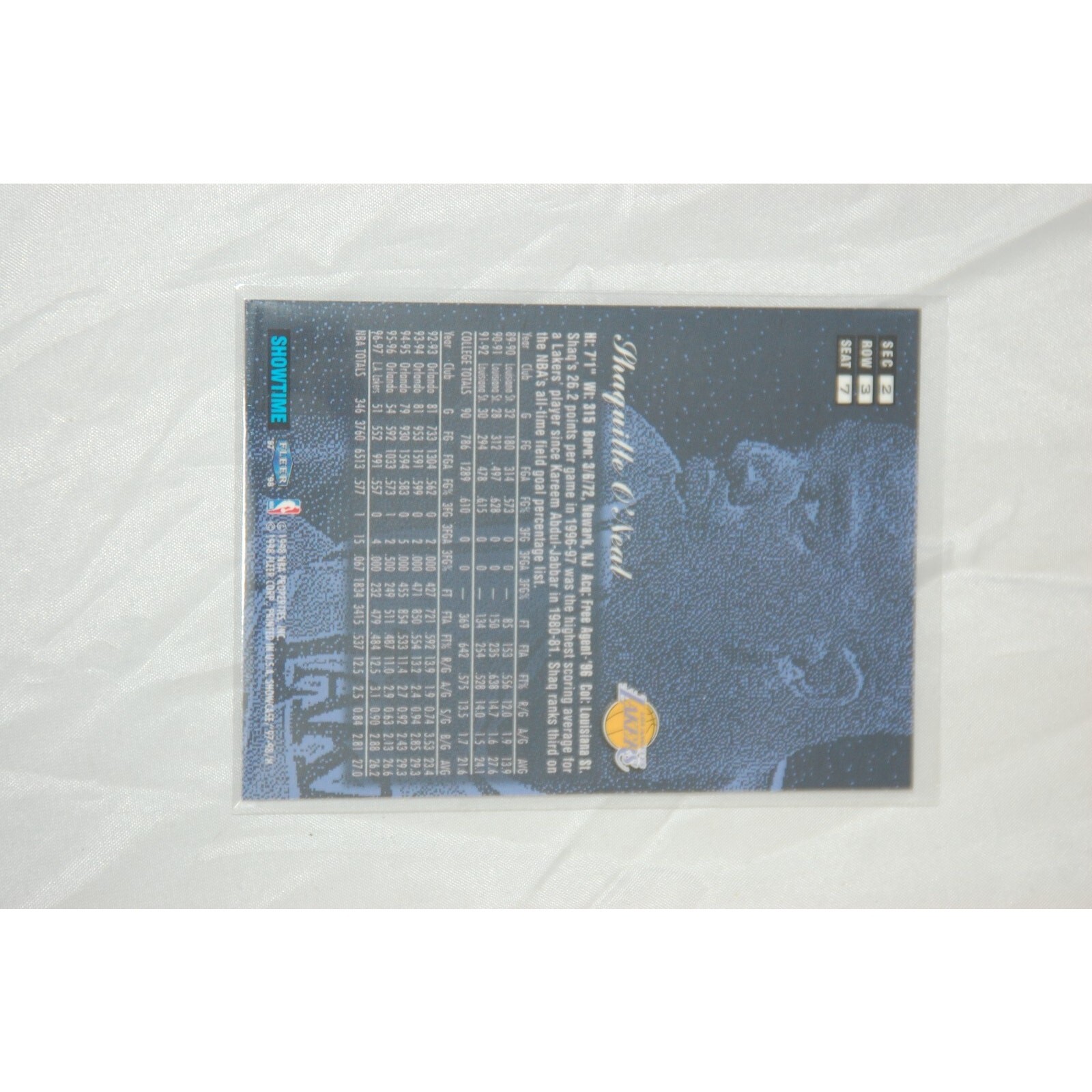 1997-98 Flair Showcase – Row 3 #7 Shaquille O’Neal