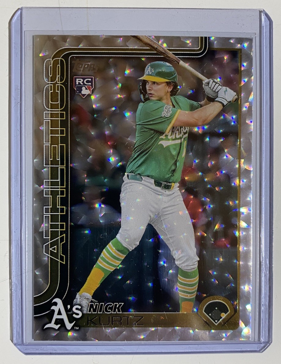 2025 Topps Update Series – Nick Kurtz #US201 Diamante Foil (RC) A’s