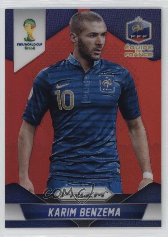 2014 Panini Prizm World Cup Red Prizm 60/149 Karim Benzema #82 02ea