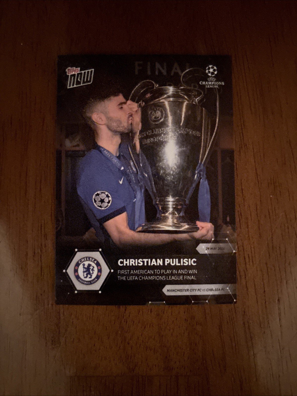2020 Topps Now UEFA Champions League CHRISTIAN PULISIC (#/6910)