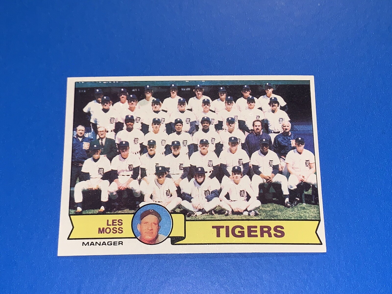 1979 Topps Detroit Tigers Team Checklist #66 Unmarked Set Break NM-MINT