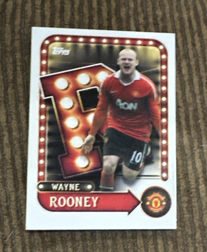 Wayne Rooney 2025-26 Manchester United Name In Lights SP