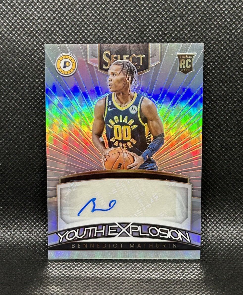 2022-23 Select Bennedict Mathurin Youth Explosion Silver Rookie Auto #YES-BNM