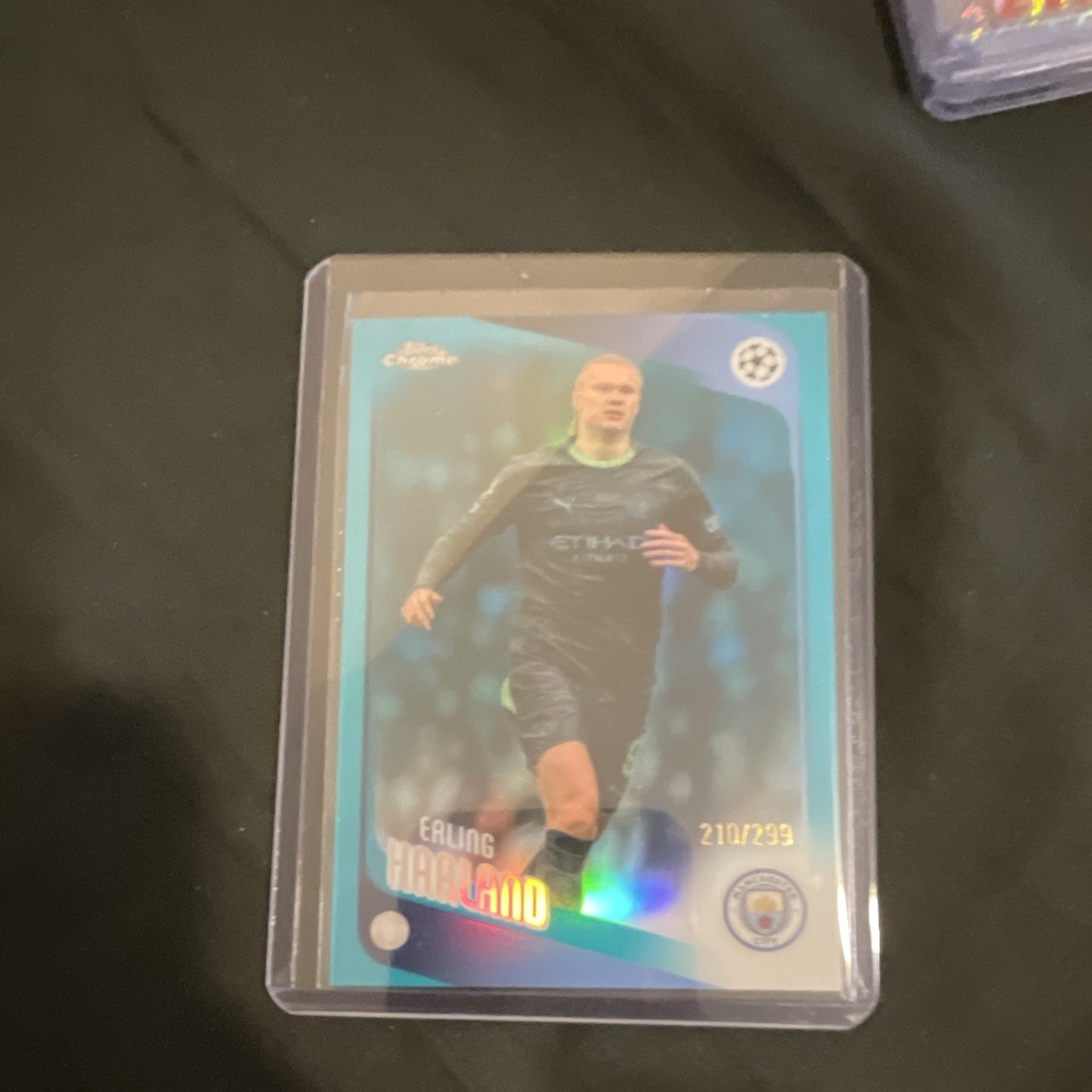 Topps Chrome UEFA Champions League Erling Haaland Manchester City #210/299