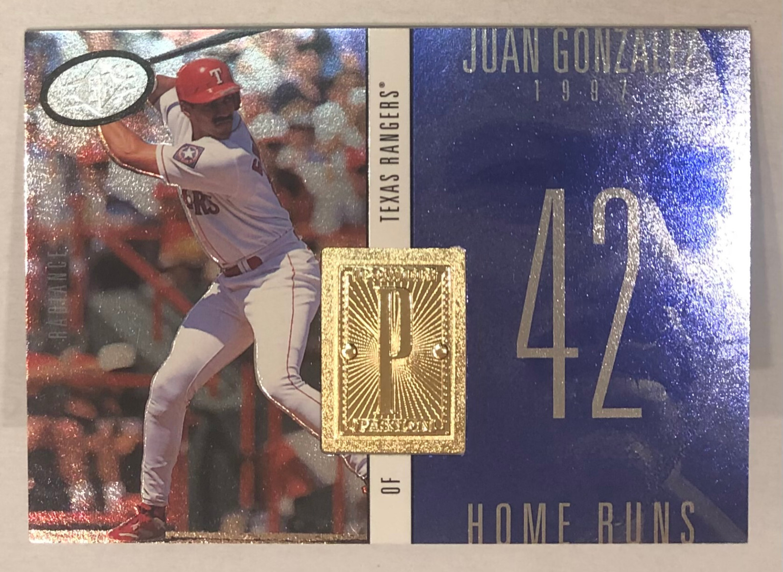 1998 SPx Finite – Radiance – Juan Gonzalez – #235 – Texas Rangers – NrMt+