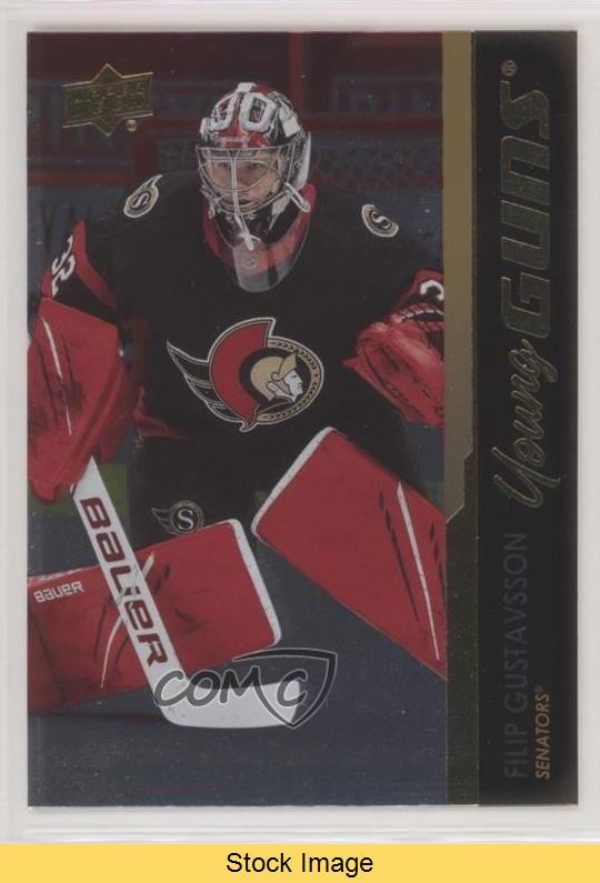2021-22 Series 1 Young Guns Silver Foil Filip Gustavsson #225 Rookie RC READ dy8