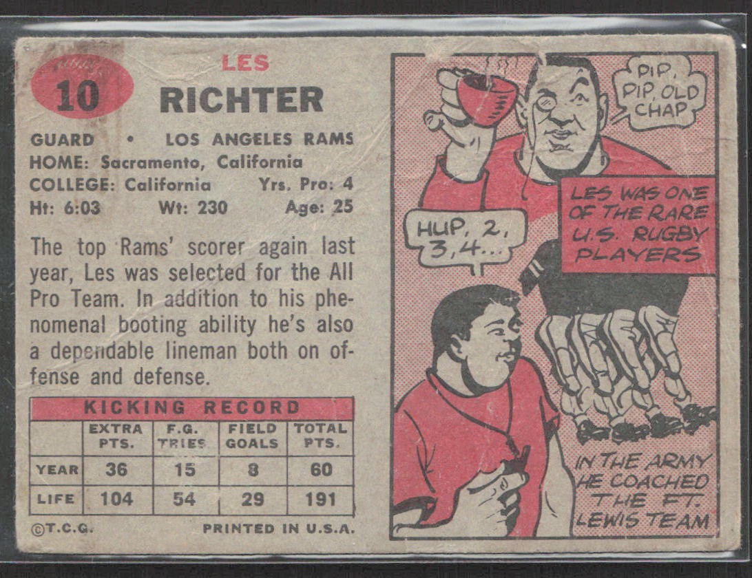 1957 Topps #10 Les Richter