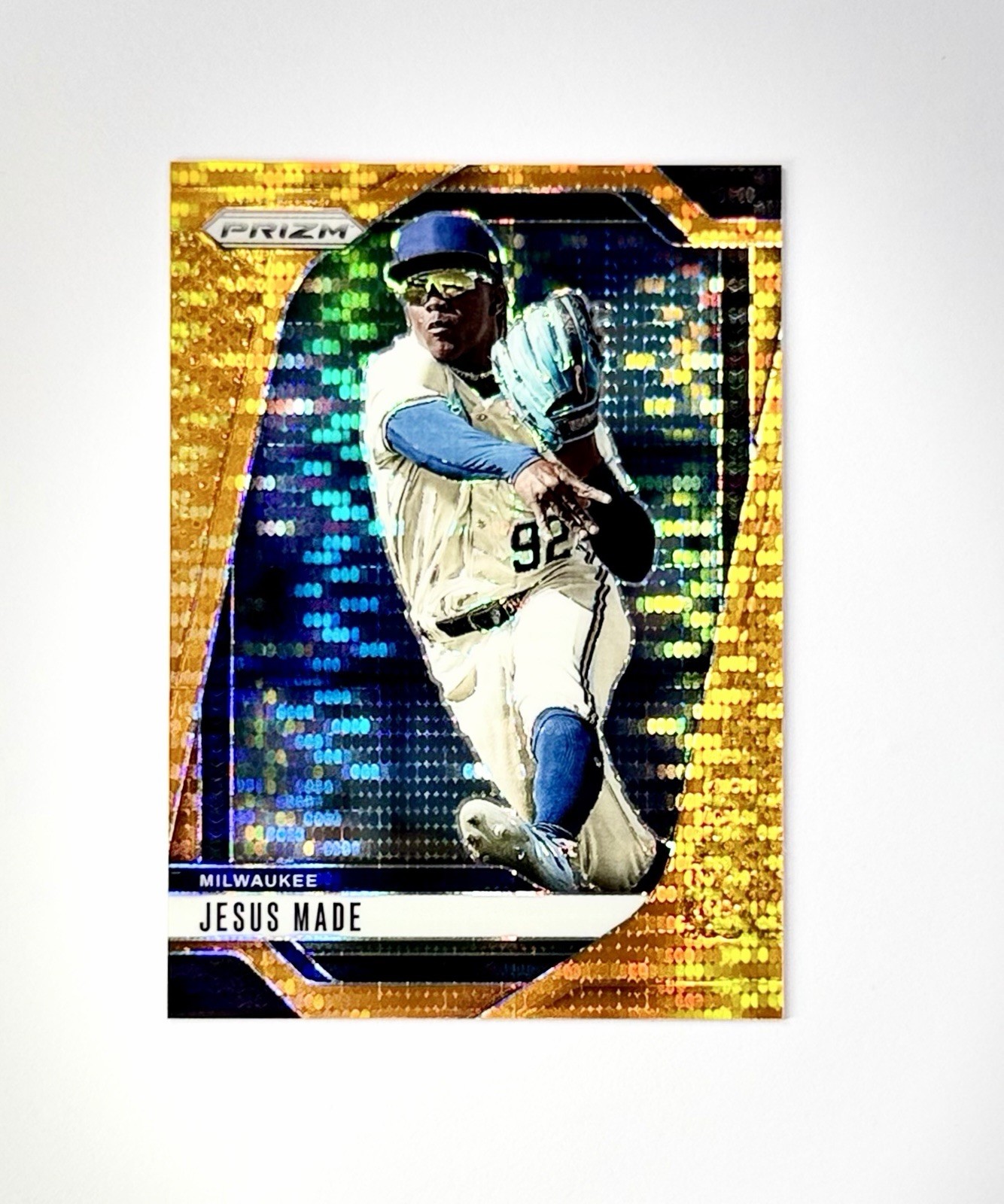 Jesus Made 2025 Panini Prizm Orange SP /399 #1 Prospect