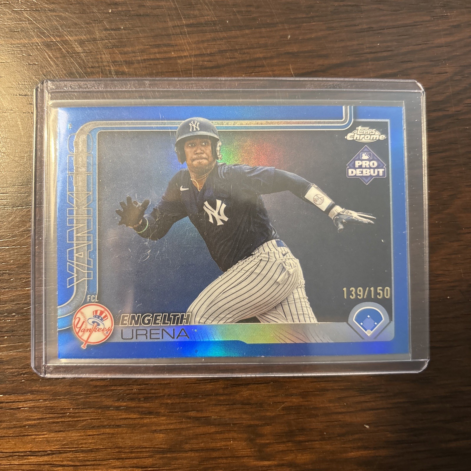 2025 Topps Pro Debut Engelth Urena Chrome Blue Refractor /150
