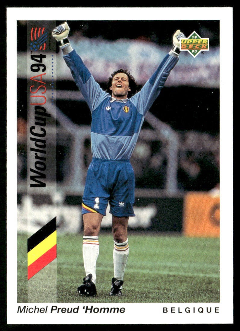 Michel Preud’Homme 1993 Upper Deck World Cup Preview Spanish/Italian #23 RC
