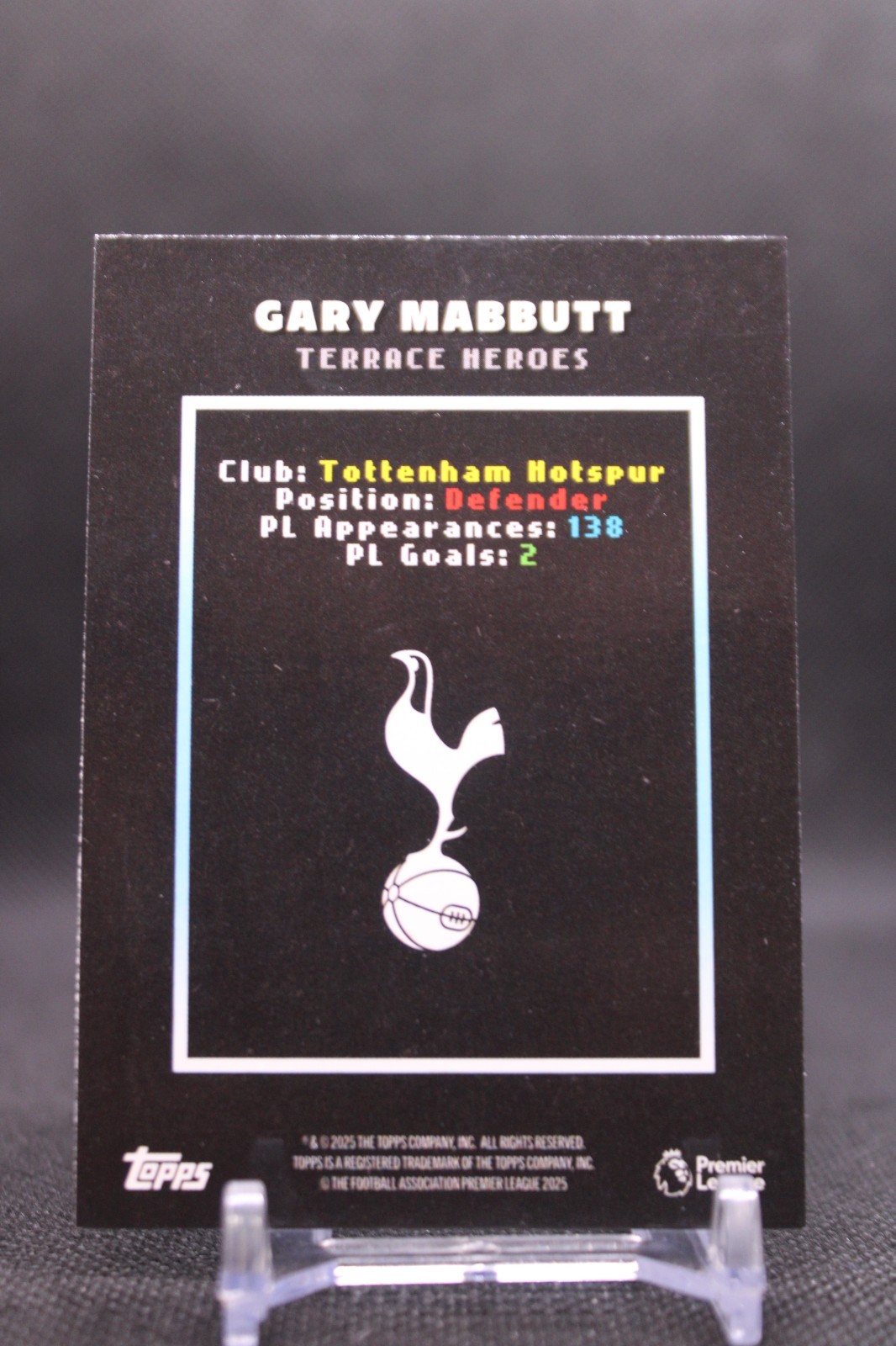 Gary Mabbutt Topps Decades Premier League 1990s SN/99 Tottenham Hotspur