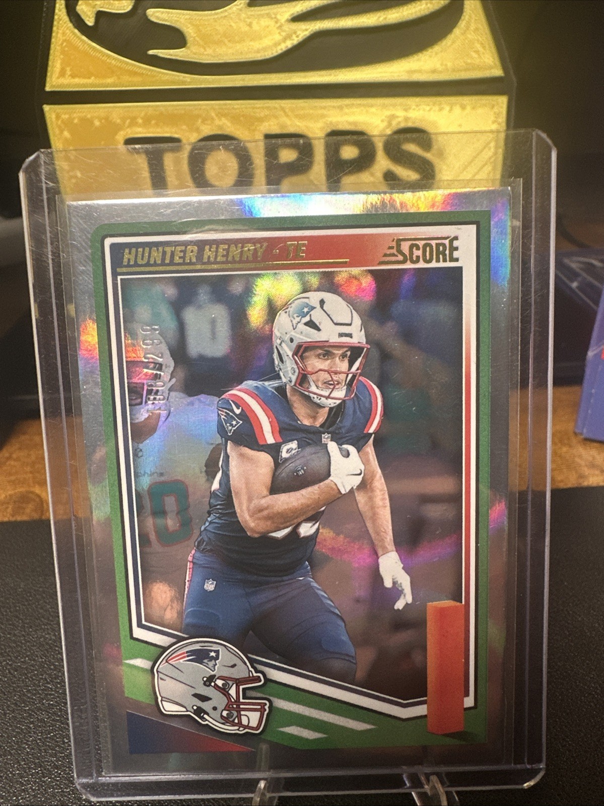 2025 Panini Score Football- Hunter Henry /299 Silver Foil #249