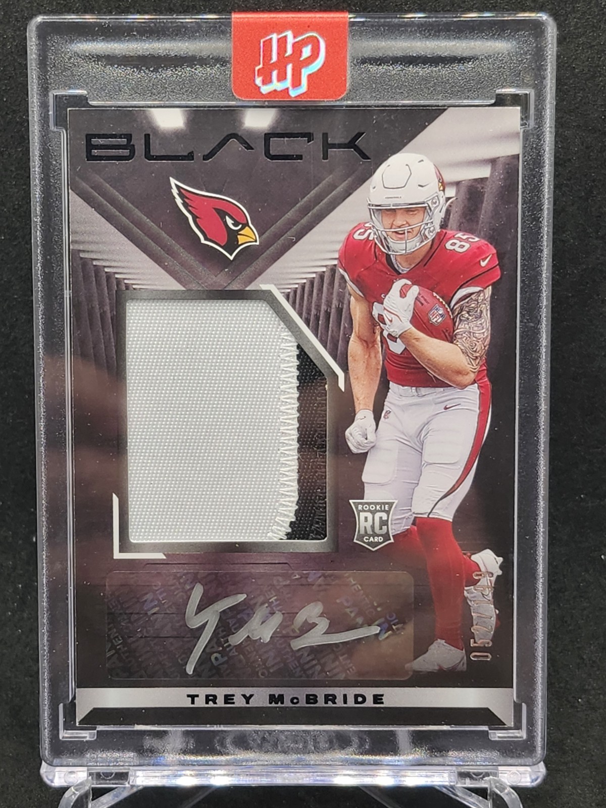 Trey McBride 2022 Panini Black Rookie Patch Auto Silver /199 Cardinals Hit PARAD