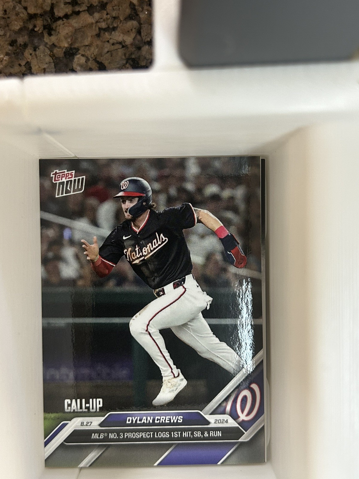 Dylan Crews CALL UP 1st Hit Rookie RC Card 2024 MLB TOPPS NOW- #601 🔥