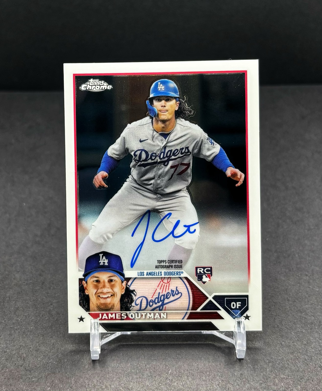2023 Topps Chrome – JAMES OUTMAN – RC Rookie On-Card AUTO – Dodgers #RA-JO