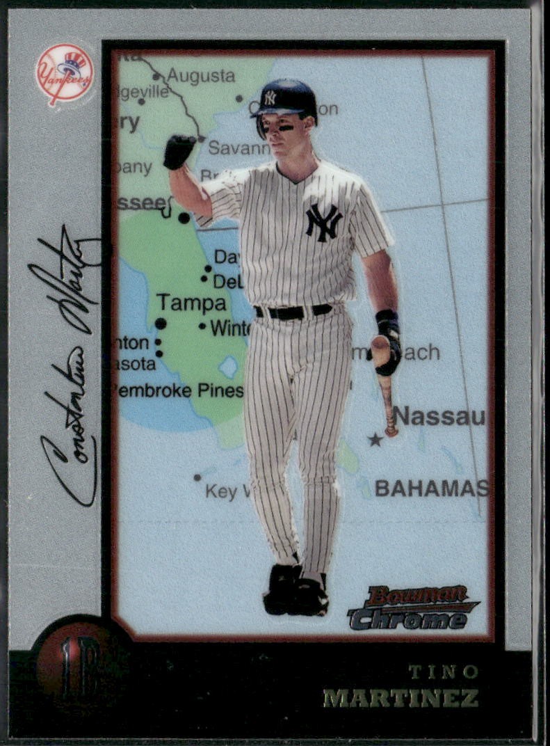 Tino Martinez 1998 Bowman Chrome #43 International New York Yankees