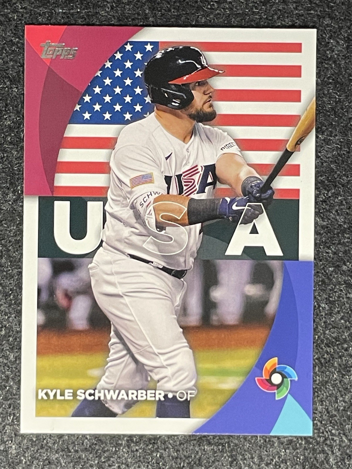 Topps 2023 Series 2 World Baseball Classic Stars Kyle Schwarber #WBC-36 USA