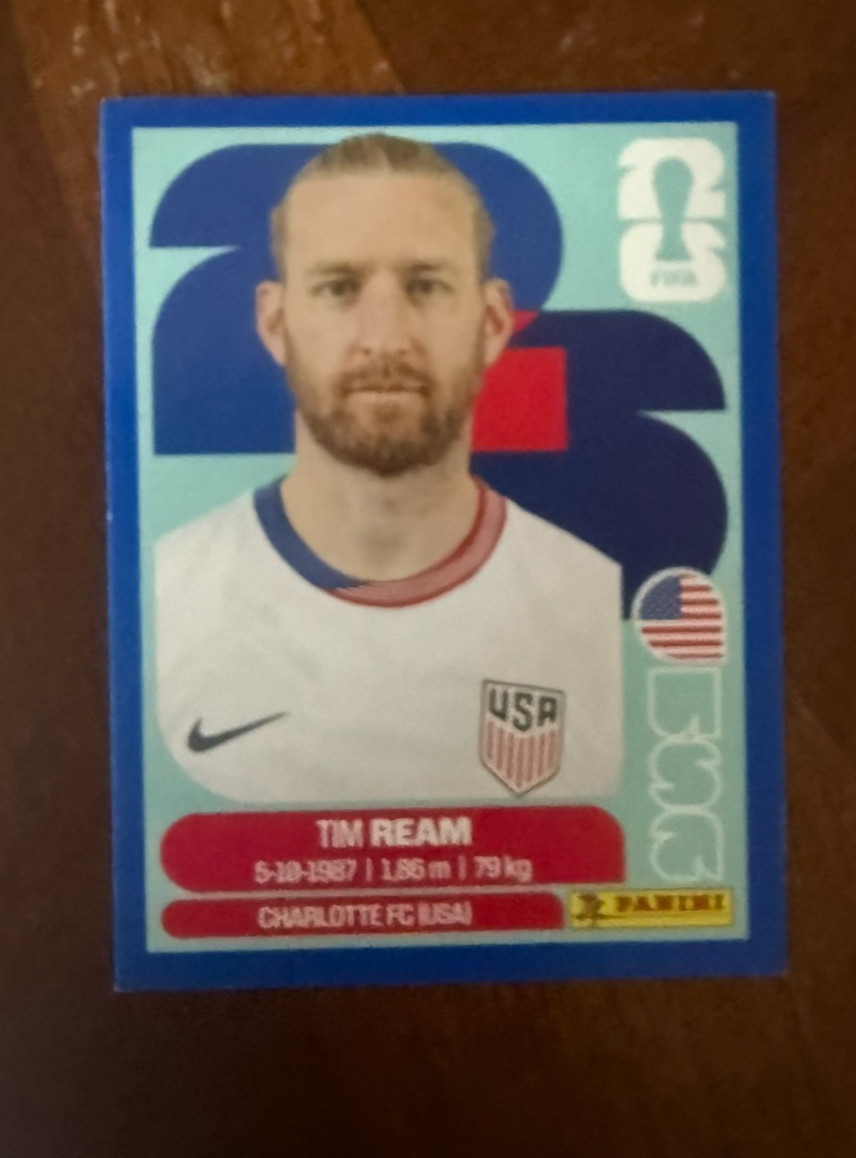 2026 Panini FIFA World Cup Sticker USA#4 Tim Ream Blue Parrellel