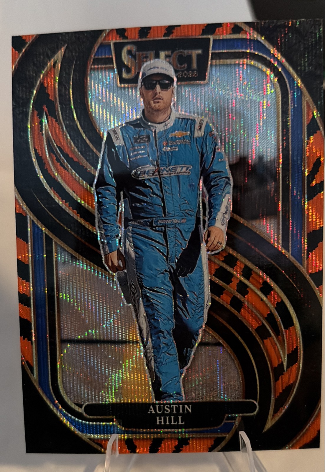 2025 Panini Select – Trackside Austin Hill, Austin Hill #267 Zebra Prizm