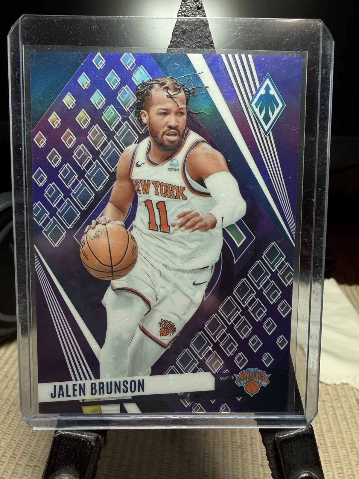Jalen Brunson 2023-24 Panini Phoenix #242 Purple Prizm /150