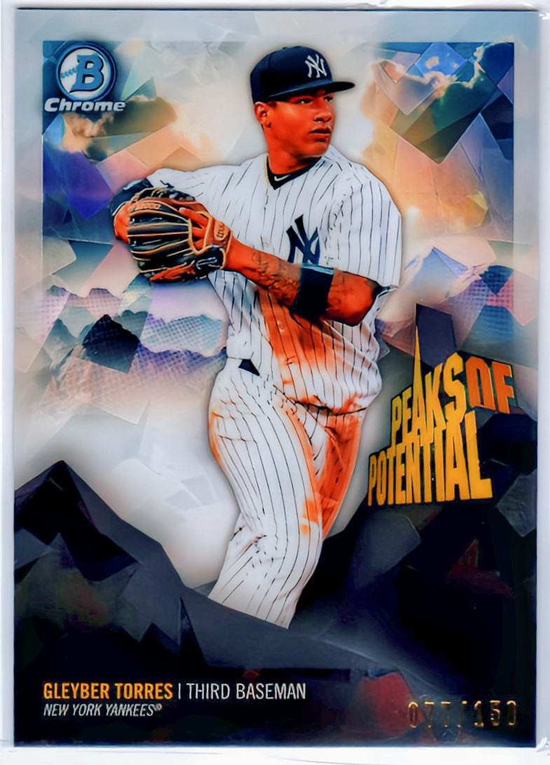 2018 Bowman Chrome Peaks of Potential Atomic Refractor #PPGT Gleyber Torres /150