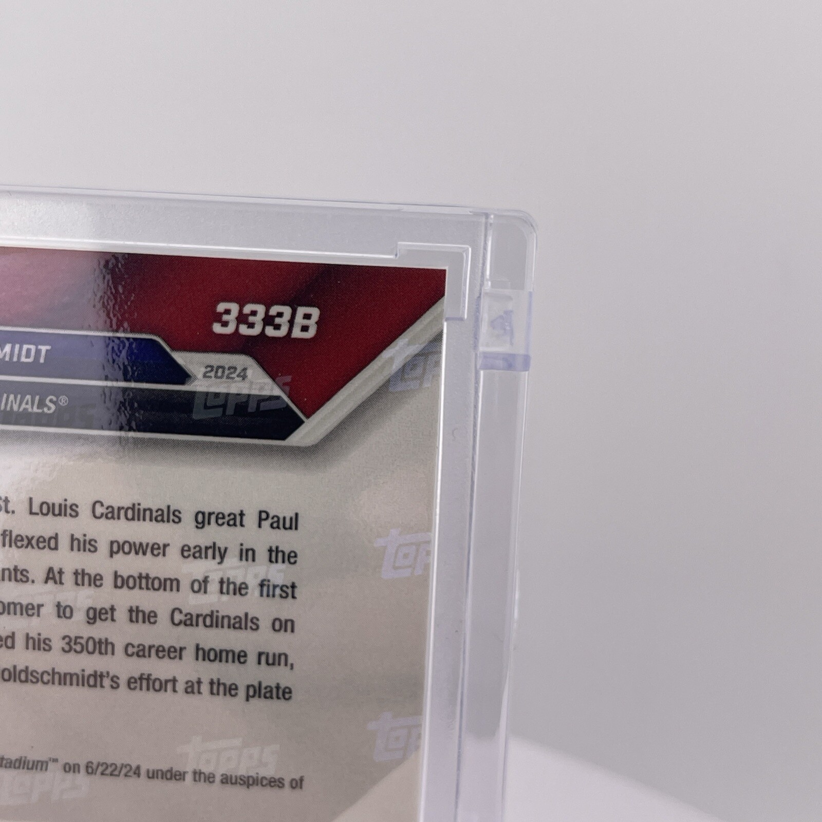 Paul Goldschmidt #08/99 Base Relic “350th Career Homer” 2024 Topps Now 333B