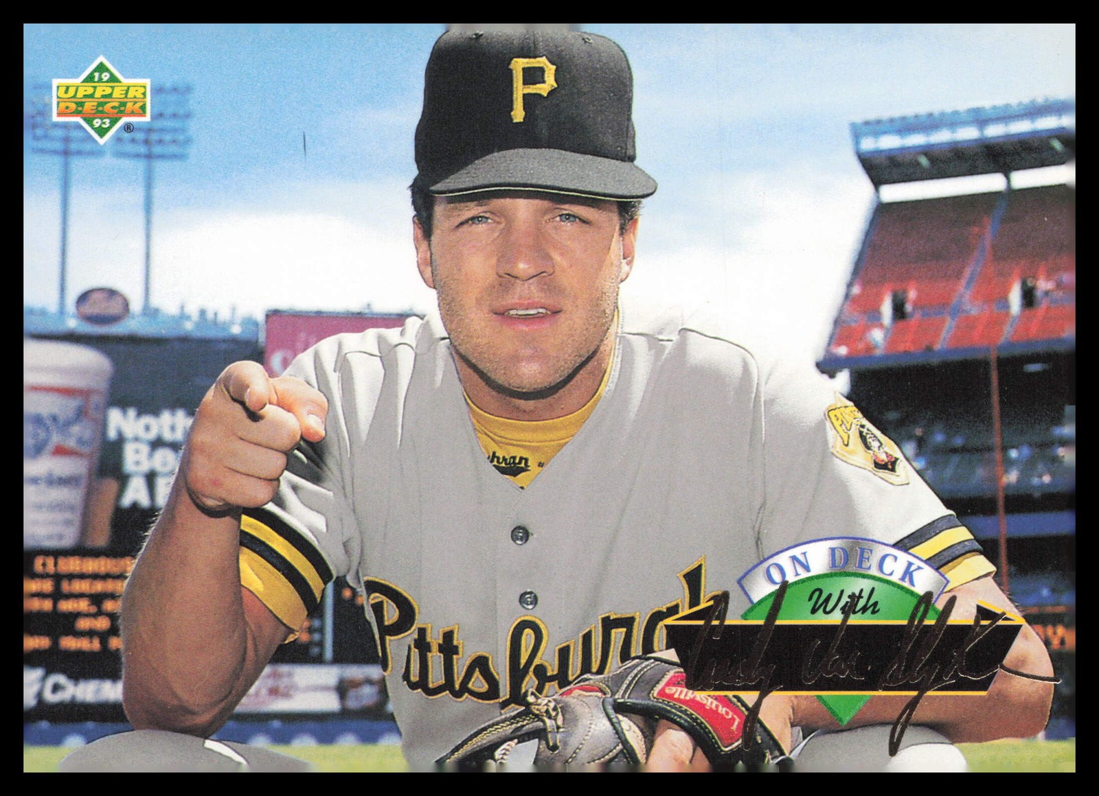 1993 Upper Deck #D25 Andy Van Slyke Pittsburgh Pirates On Deck Baseball Card