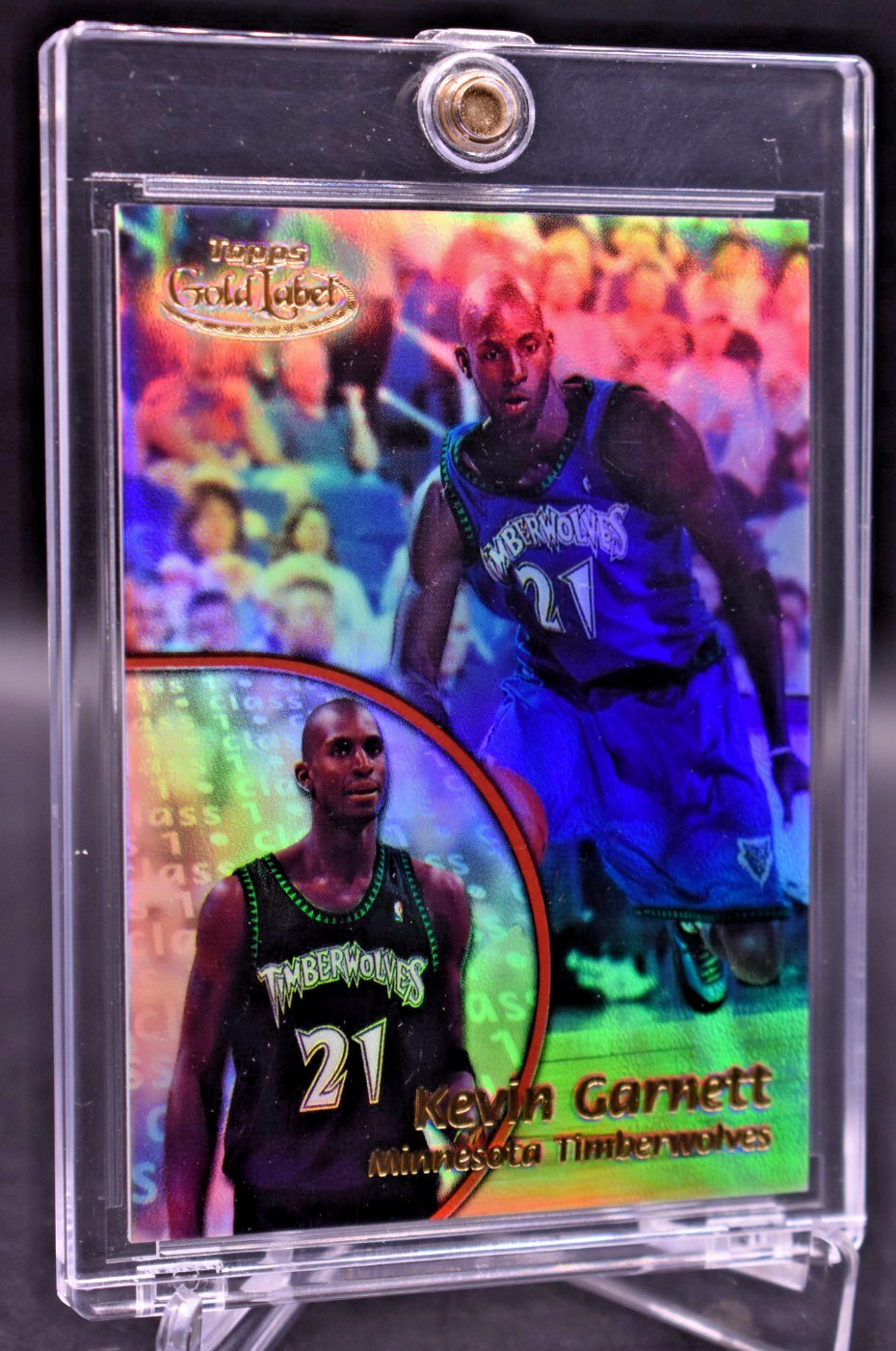KEVIN GARNETT TOPPS GOLD LABEL REFRACTOR INSERT RARE SP