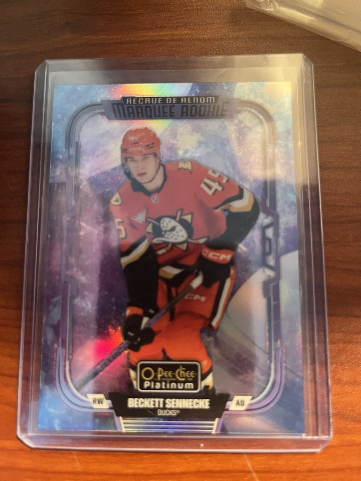 Beckett Sennecke 2025-26 OPC Marquee Rookie Platinum PREVIEW COSMIC /65 RC