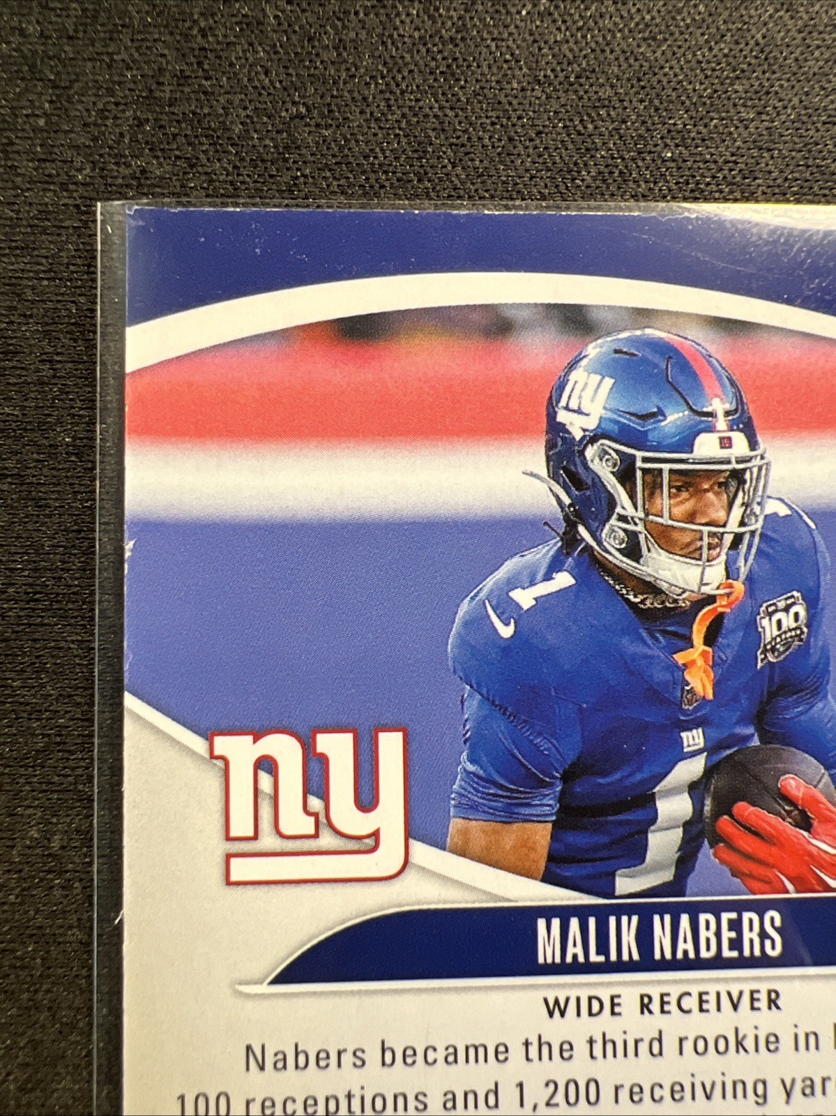 2025 Panini: Absolute NFL-Blue #1 Malik Nabers/Giants/WR 🏈🐷🏈