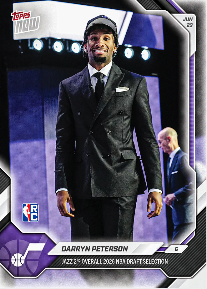 2025-26 Topps Now NBA Draft 2nd Overall #DPET Darryn Peterson RC Rookie PRESALE