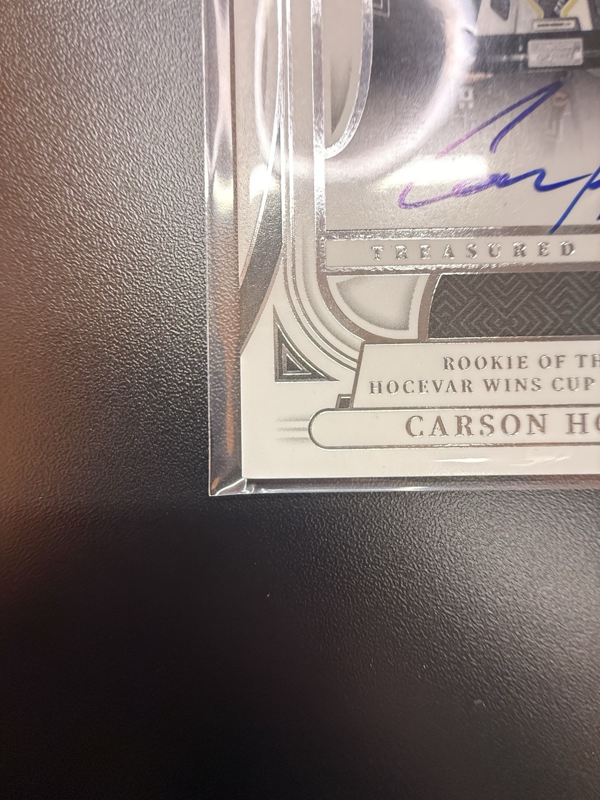 2025 Panini Treasures NASCAR Carson Hocevar Treasured Moments TM-CHR Auto 91/99