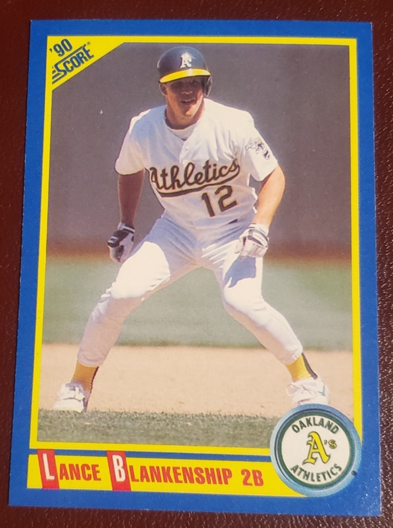 1990 Score #536 Lance Blankenship 2B Oakland Athletics ***40% OFF 2 or MORE