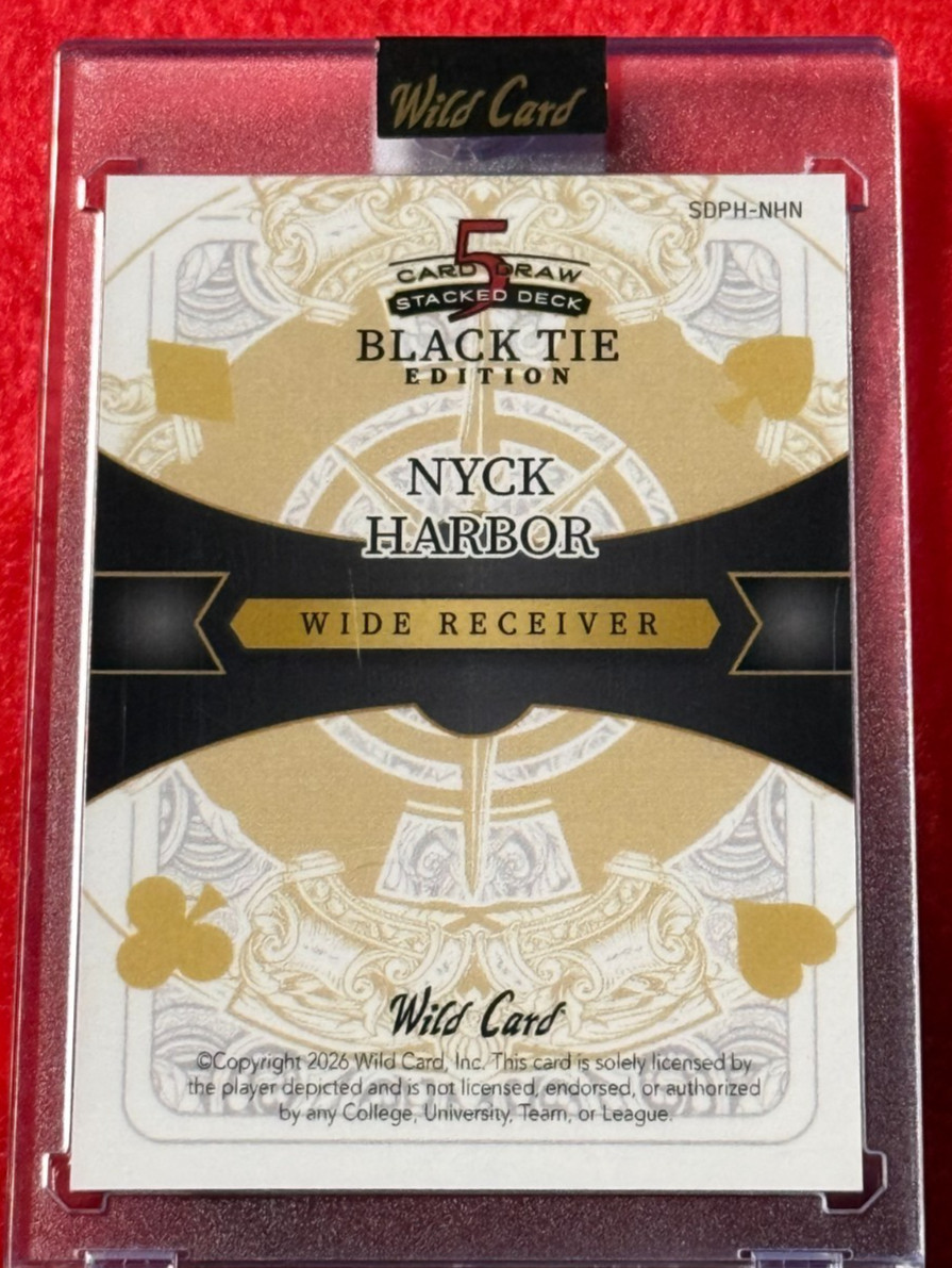NYCK HARBOR 2026 WILD CARD BLACK TIE EDITION PURPLE # 1/4 SOUTH CAROLINA COCKS