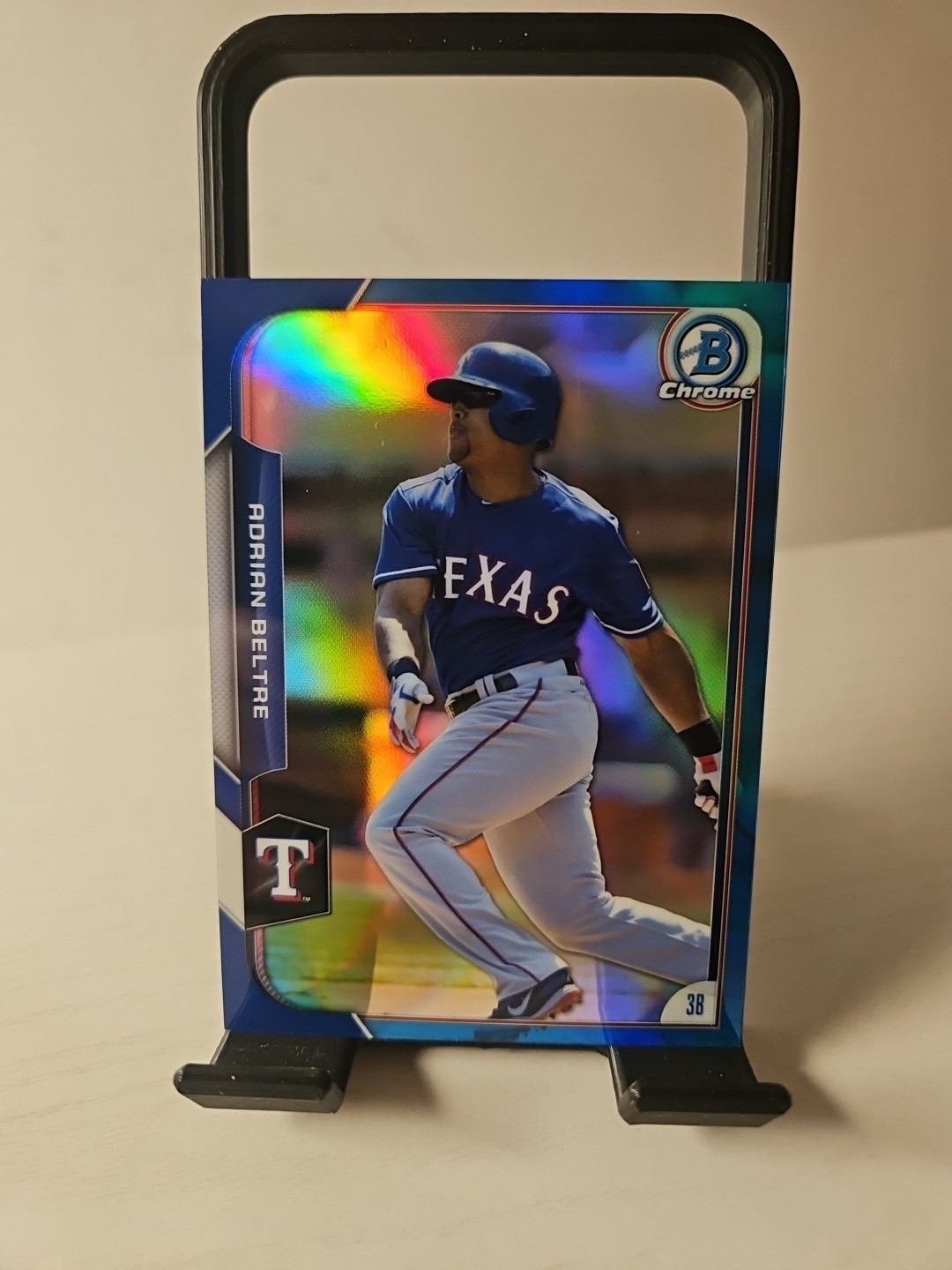 2019 Bowman Chrome Adrian Beltre Blue Refractor # /150 Texas Rangers Color Match
