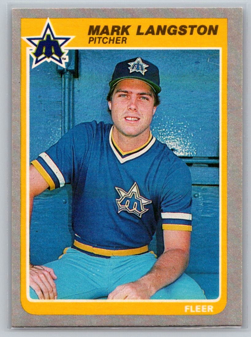 Mark Langston 1985 Fleer #492 Rookie Seattle Mariners – Free Shipping
