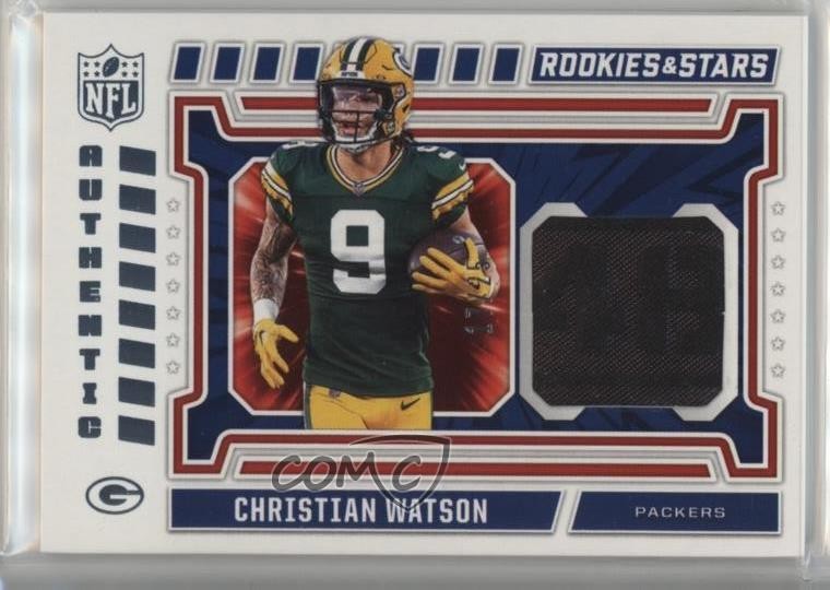 2024 Panini Rookies & Stars NFL Authentic Prime /25 Christian Watson 0ip8