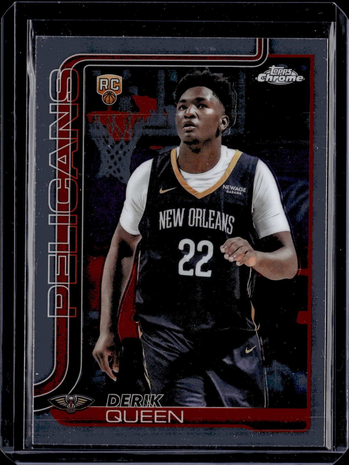 🔥 2025‑26 Topps Chrome #263 Derik Queen ✨ Rookie Card