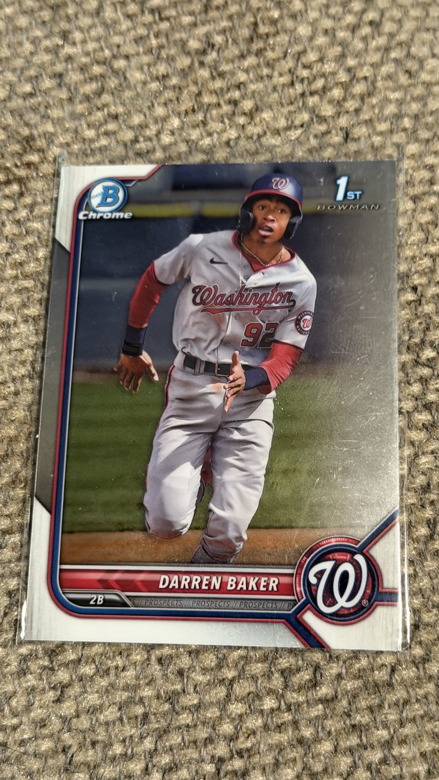 2022 Bowman – Chrome Prospects Darren Baker #BCP-131 (RC)